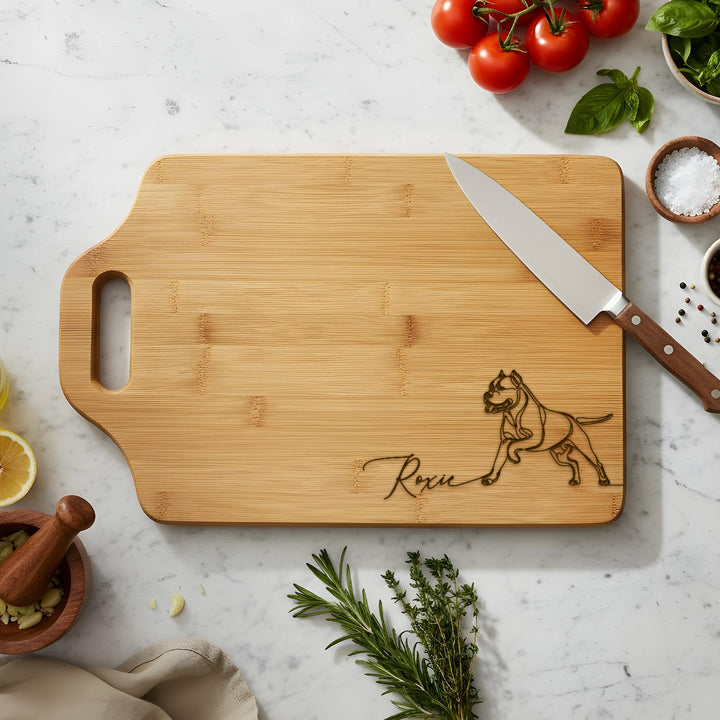 Dog Bamboo Cutting Board