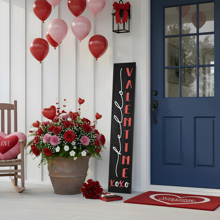 Hello Valentine Porch Sign