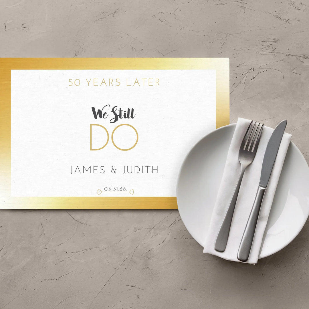 50th Anniversary Placemats - iCustomLabel
