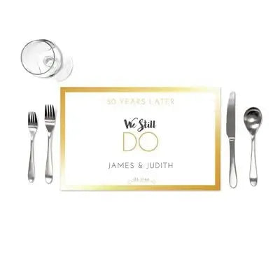 50th Anniversary Placemats - iCustomLabel