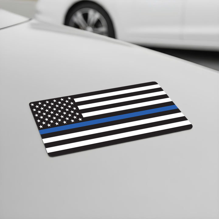 Police Blue Thin Line Magnet Bumper Sticker