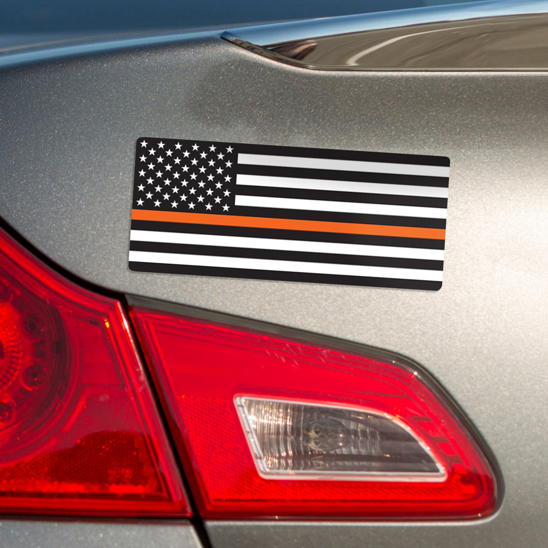 Search and Rescue Orange Thin Line Magnet Bumper Sticker