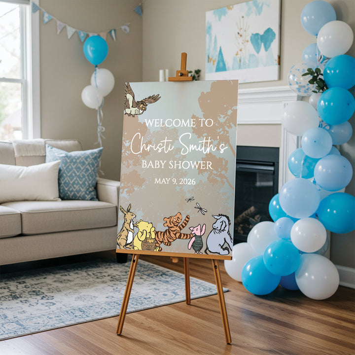 Winnie The Pooh Baby Shower Sign