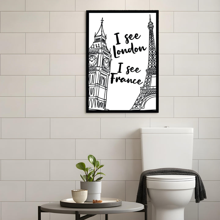 I See London Bathroom Wall Decor