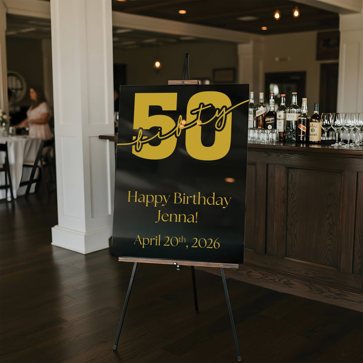Swoopy Age Birthday Sign