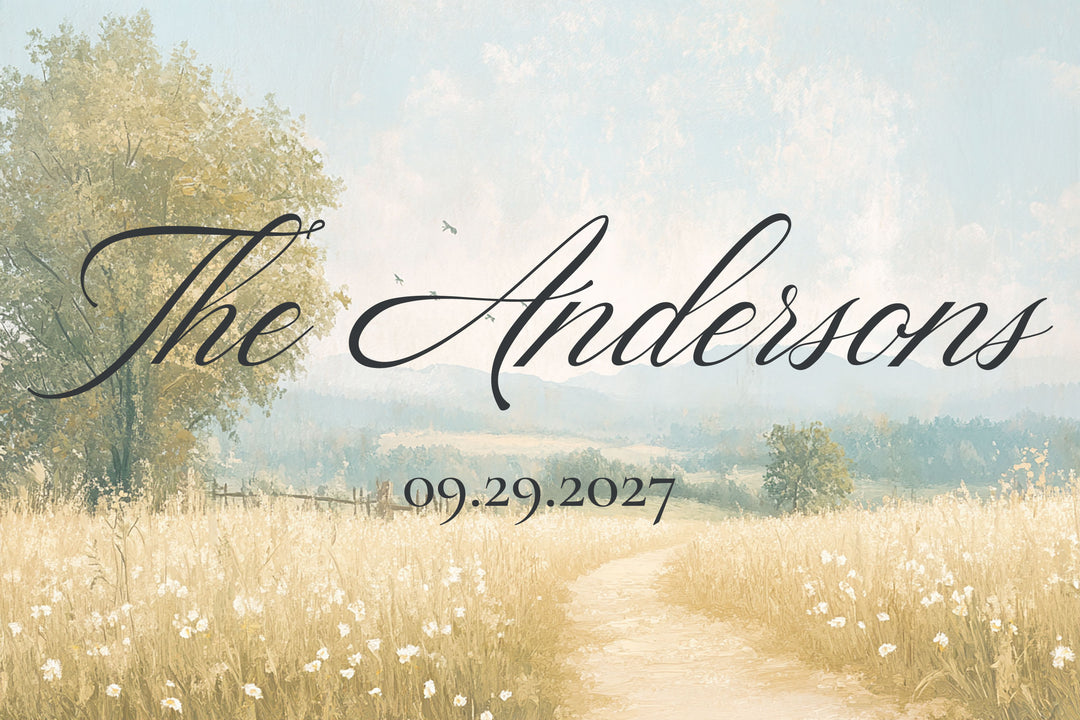 Rustic Wedding Welcome Sign, Personalized Reception Sign, Countryside Wedding Decor, Custom Acrylic Sign