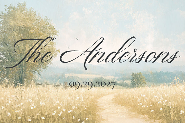 Rustic Wedding Welcome Sign, Personalized Reception Sign, Countryside Wedding Decor, Custom Acrylic Sign