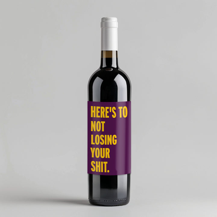 Not Losing Wine Label