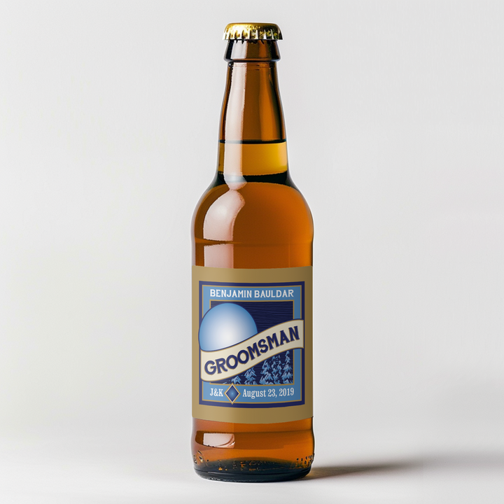 Blue Moon Groomsman Beer Label