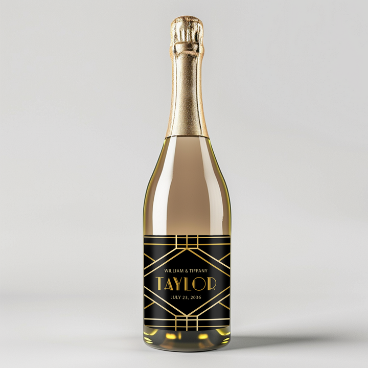 Art Deco Champagne Label