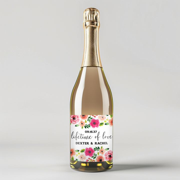 Lifetime Love Champagne Label