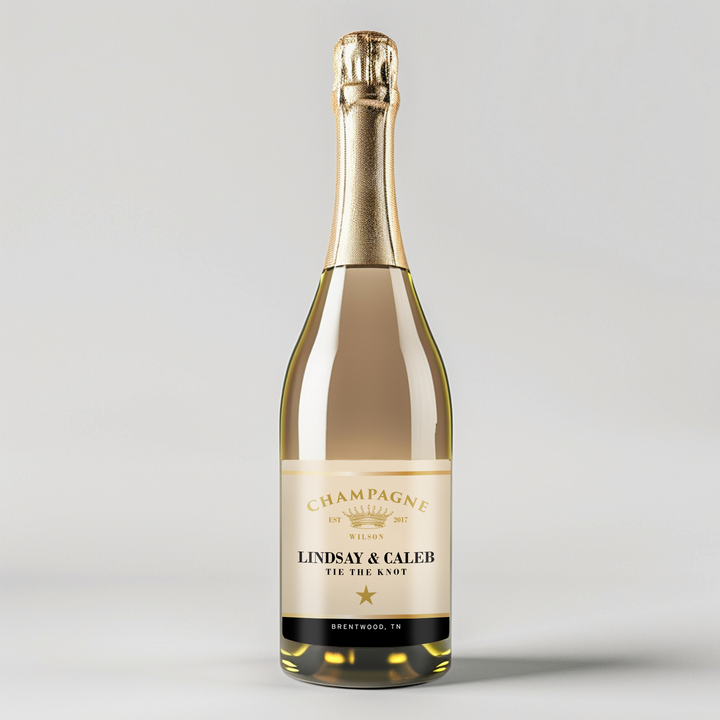 Gold Brut Champagne Label