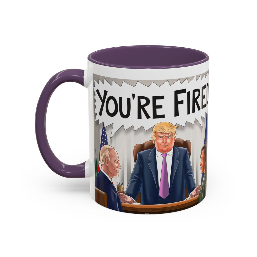 Funny Political Coffee Mug, You're Fired Trump Gift, Novelty Office Mug, Trump 2024, Political Statement Mug, Republican Gift - iCustomLabel