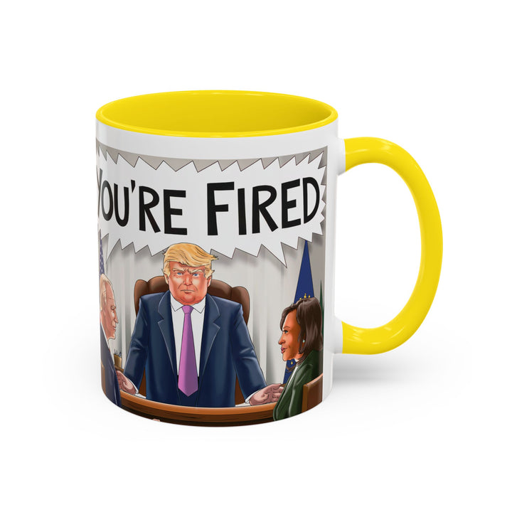 Funny Political Coffee Mug, You're Fired Trump Gift, Novelty Office Mug, Trump 2024, Political Statement Mug, Republican Gift - iCustomLabel