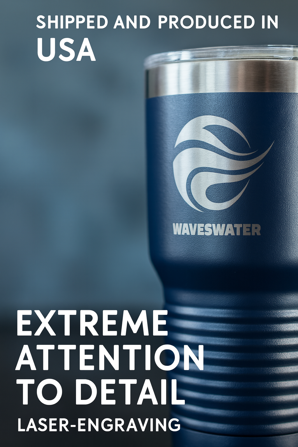 Custom 30 oz Stainless Steel Tumbler – Personalized Engraved Logo Travel Mug