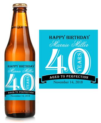 Aged To Perfection Beer Label