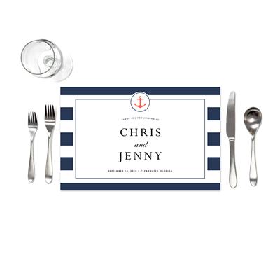 Anchor Striped Placemats