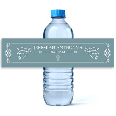 Angel Baptism Water Bottle Labels