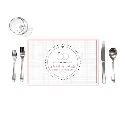 Anniversary Rings Placemats