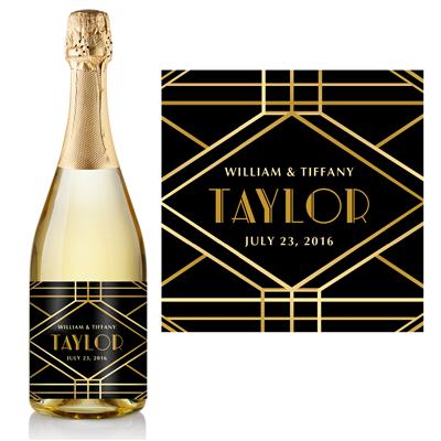 Art Deco Champagne Label
