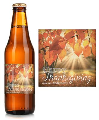 Autumn Leaves Beer Label