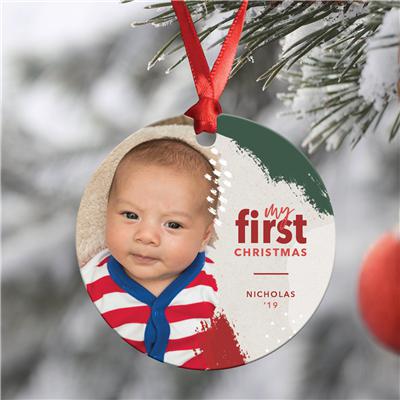 Baby Paint Christmas Ornament