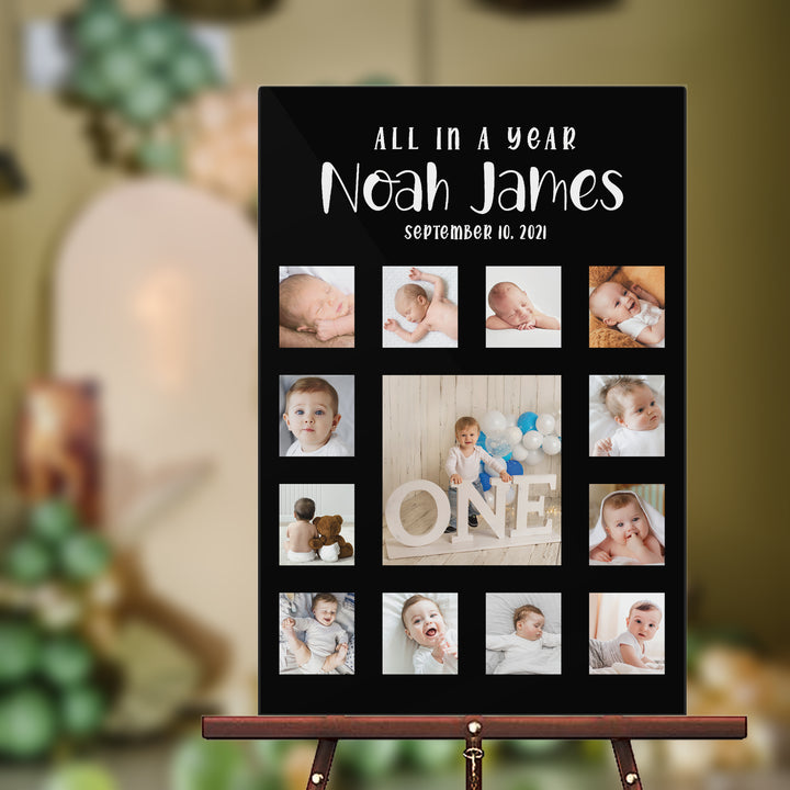 Baby Shower Photo Collage Sign