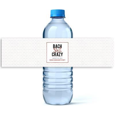 Bach Shit Crazy Water Bottle Labels