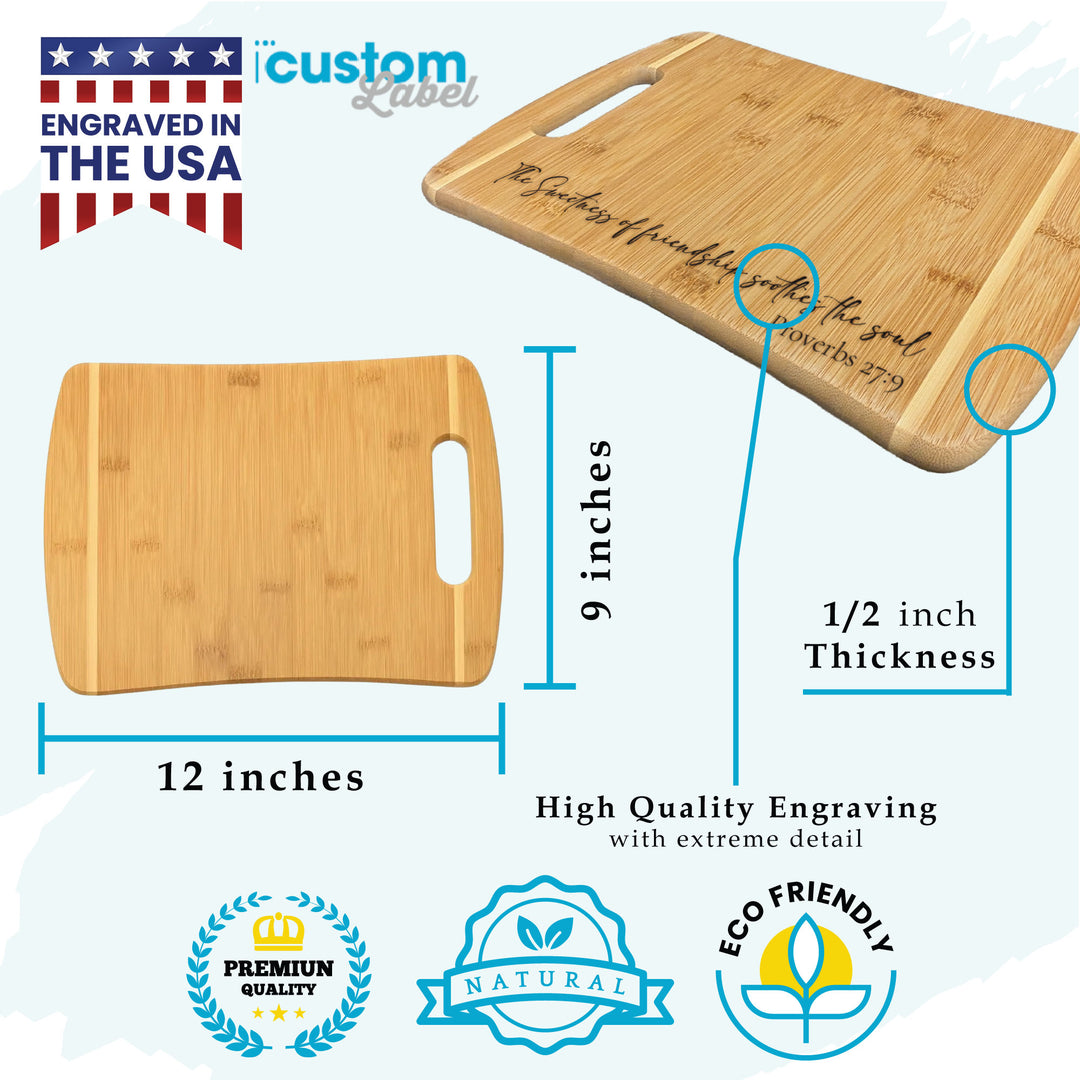 Business Logo Bamboo Cutting Board