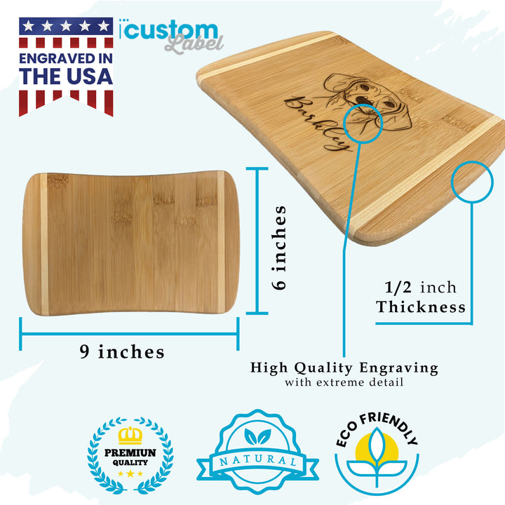 Cat Mom Bamboo Cutting Board