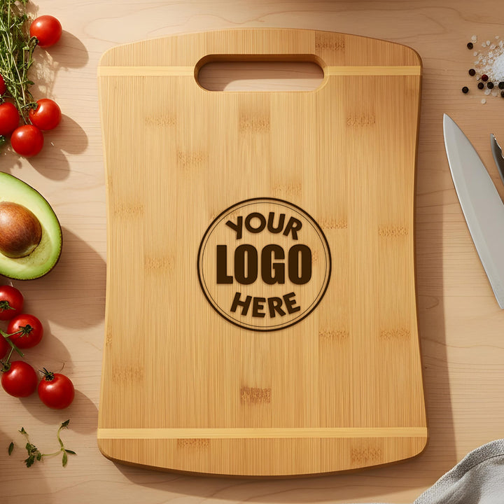 Your Logo Here Bamboo Cutting Board