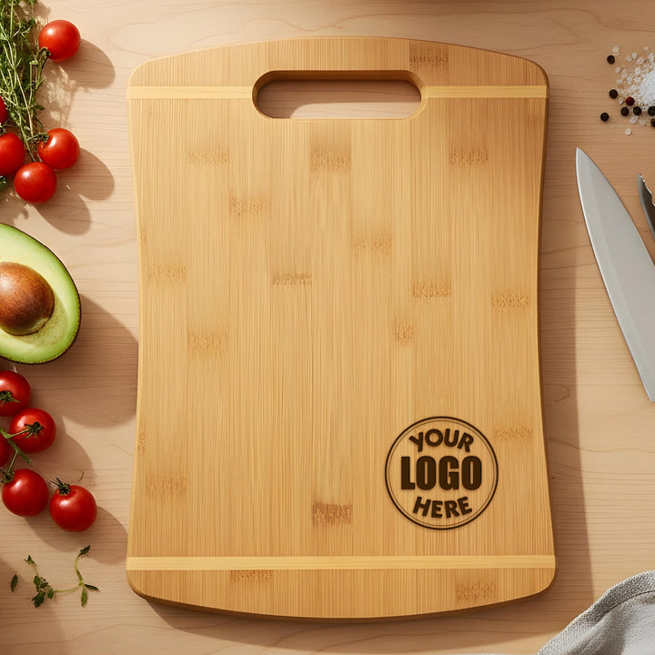 Business Logo Bamboo Cutting Board
