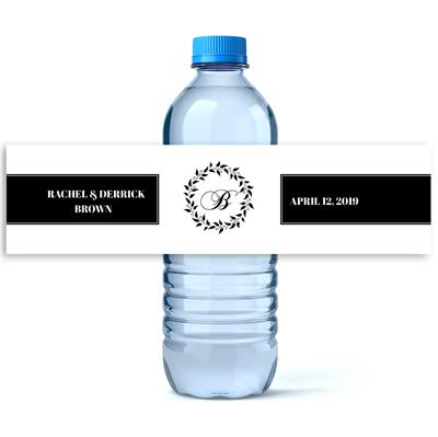 Band Together Wedding Water Bottle Labels