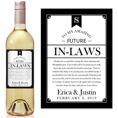 Banner Gift From Bride Wine Label