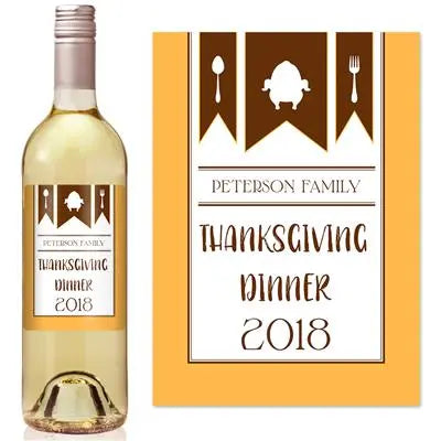 Banner Thanksgiving Wine Label