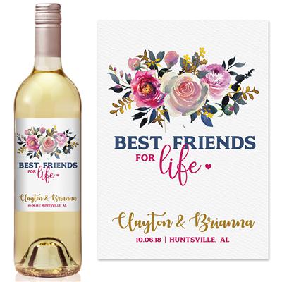 Best Friends Wine Label