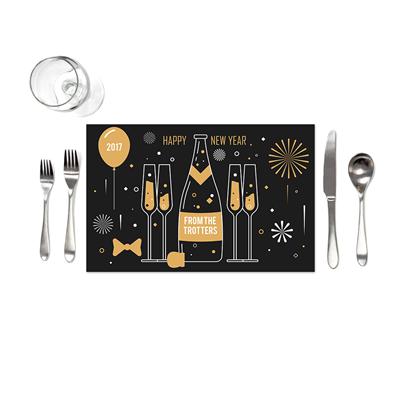 Black Gold New Years Placemats