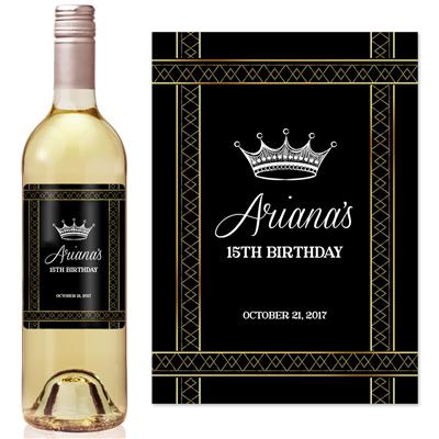 Black Gold Princess Wine Label