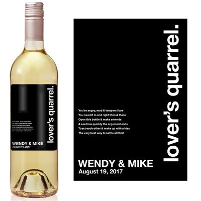 Black Lover's Quarrel Milestone Wine Label
