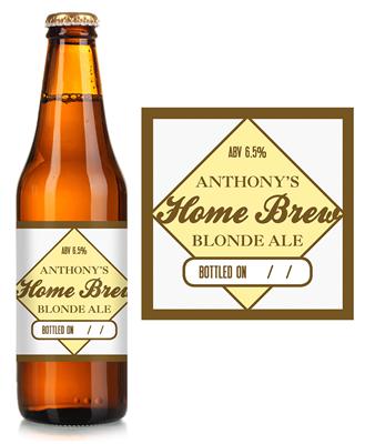 Blonde Ale Home Brew Beer Label
