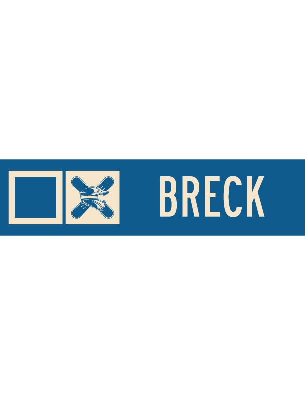 Breck Ski Trail Metal Sign