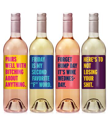 Brutally Honest Wine Label Set