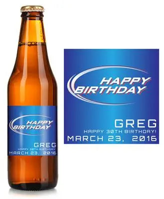 Bud Light Birthday Beer Label