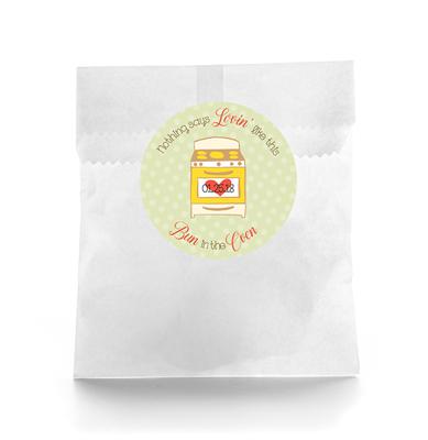 Bun In The Oven Favor Labels