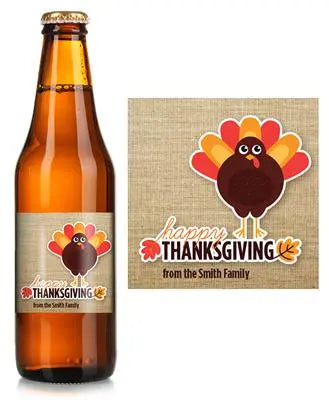 Burlap Turkey Beer Label