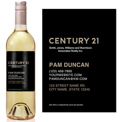 Business Card Century 21 Wine Label