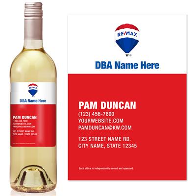 Business Card Remax Wine Label