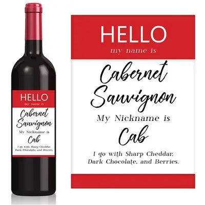 Cabernet Descriptions Wine Label