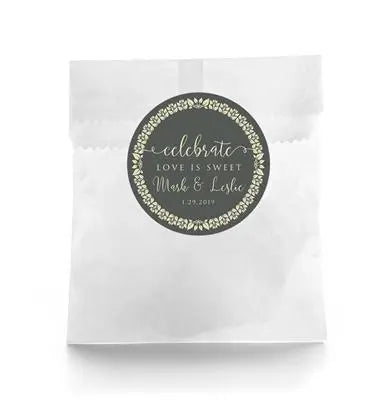 Celebrate Love Wedding Favor Labels