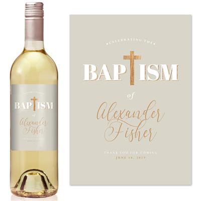 Celebrating Baptism Wine Label